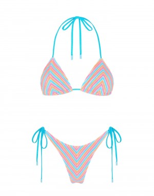 Sherbet Stripe Triangl Vinca Women Bikini | HPHZ81l0