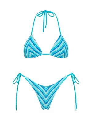 Sour Stripe Triangl Vinca Women Bikini | h5UfmHT7