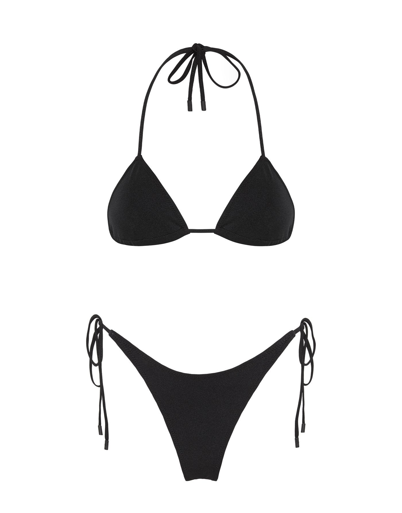 Ebony Black Triangl Vinca Women Bikini | g55t6nkb